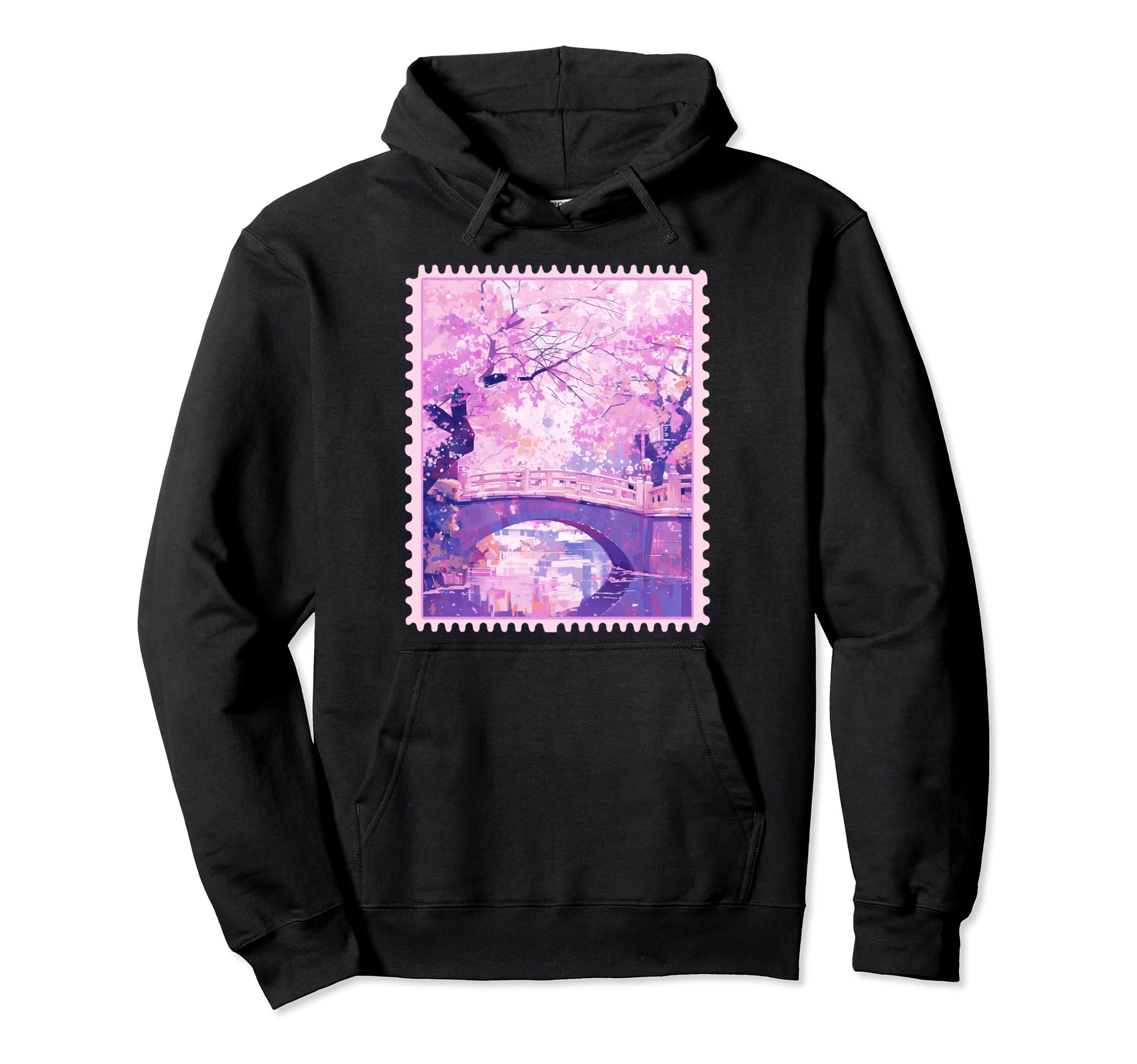 Anime Japanese Bridge Y2K Hoodie - Casual Everyday Wear for Adults - T-Shirt, Sweatshirt, Hoodie
