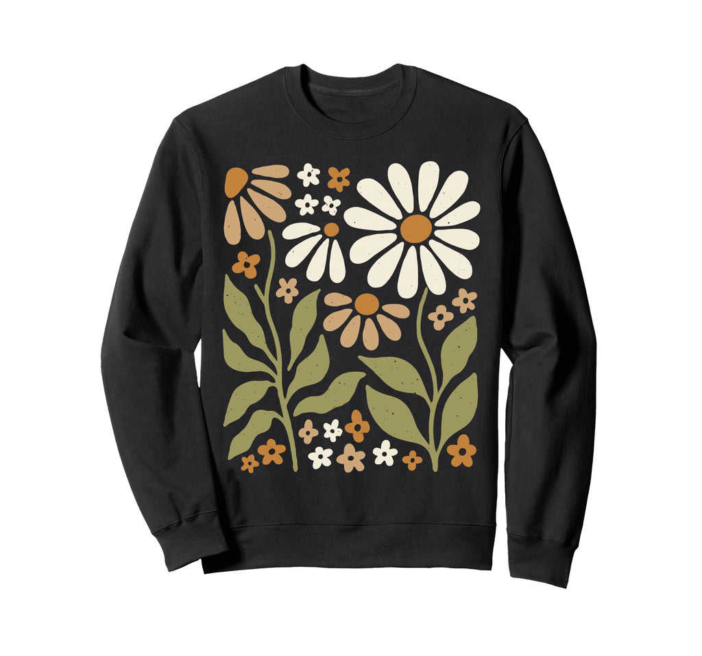 Wildflowers Flowers Pattern Summer Sweatshirt - Trendy Graphic for Adults - T-Shirt, Sweatshirt, Hoodie