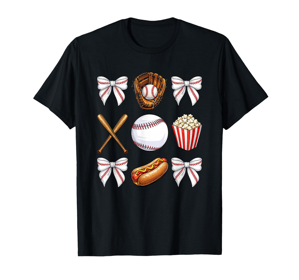Baseball Mom Coquette Mothers Day T-Shirt - Aesthetic Graphic Men Women - T-Shirt, Sweatshirt, Hoodie