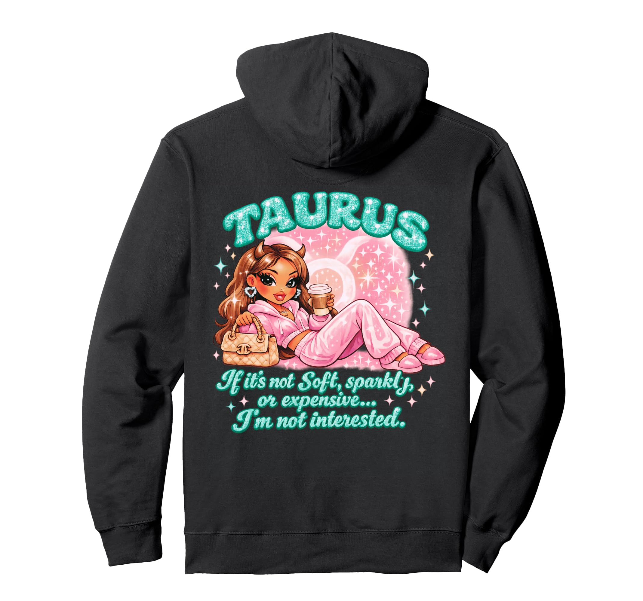 Taurus Bratcore Aesthetic Teal Y2K Hoodie - Fun Novelty Design Unisex - T-Shirt, Sweatshirt, Hoodie