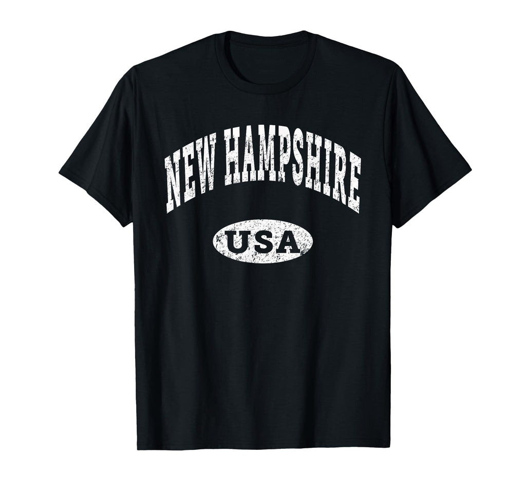 New Hampshire Nh Distressed Usa T-Shirt - Graphic Print Men Women - T-Shirt, Sweatshirt, Hoodie