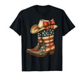 Western Cowboy Boots Cowgirl American T-Shirt - Novelty Apparel for Adults - T-Shirt, Sweatshirt, Hoodie