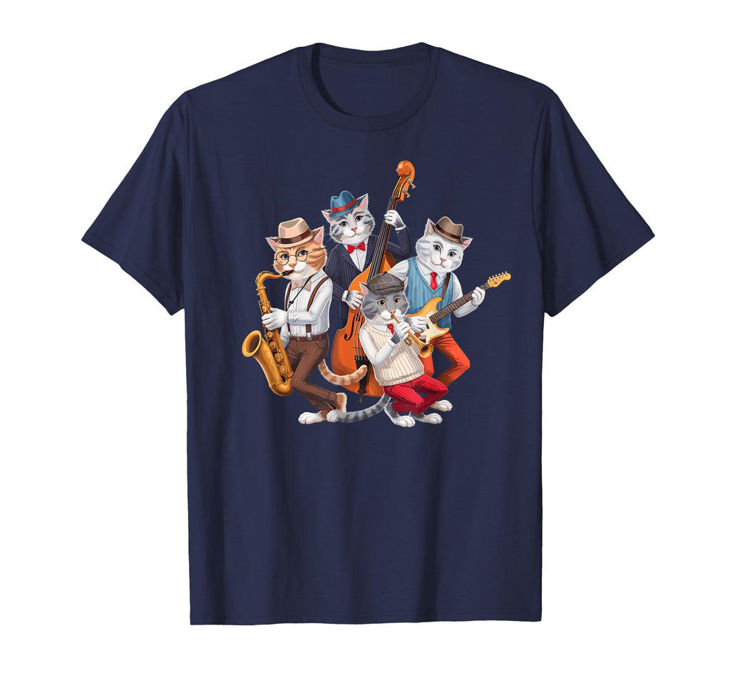 Cat Lover Cat Music Band Cats T-Shirt - Custom Art Print Men Women - T-Shirt, Sweatshirt, Hoodie