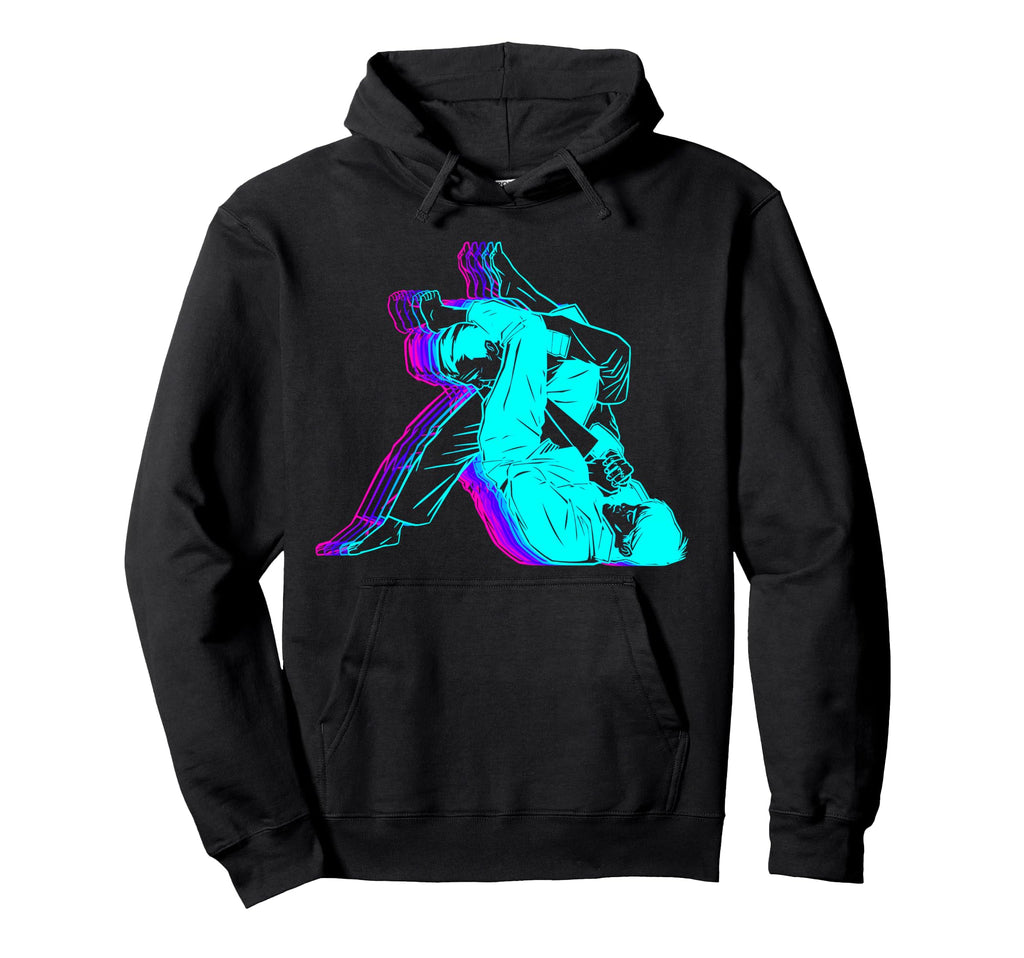 Jiu Jitsu Bjj Martial Arts Vaporwave Hoodie - Novelty Apparel Men Women - T-Shirt, Sweatshirt, Hoodie