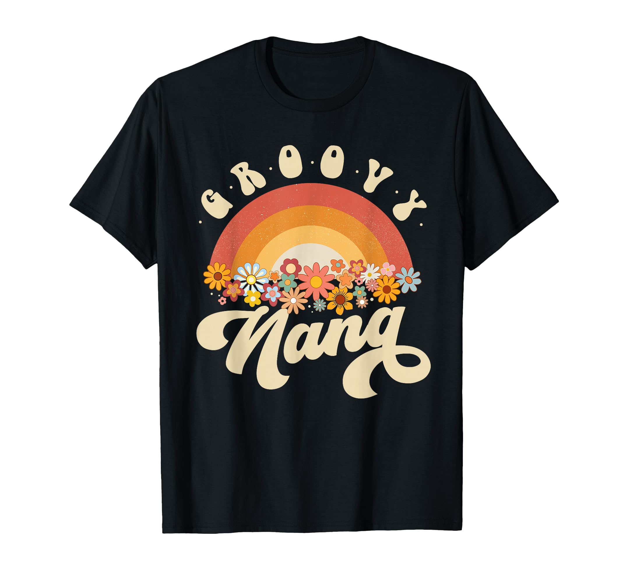 Groovy Nana Rainbow Colorful T-Shirt - Fun Novelty Design for Adults - T-Shirt, Sweatshirt, Hoodie