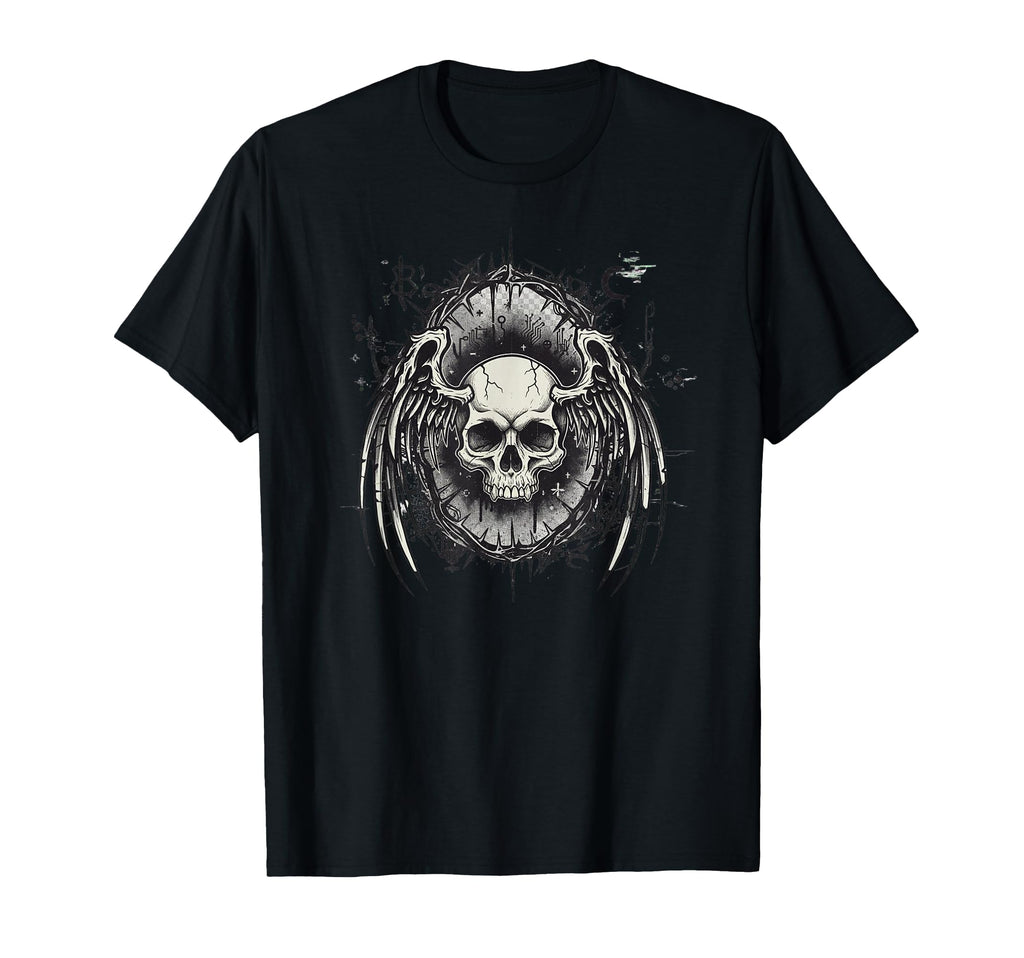 Y2K Grunge Goth Aesthetic Skull Gothic T-Shirt - Trendy Graphic Unisex - T-Shirt, Sweatshirt, Hoodie