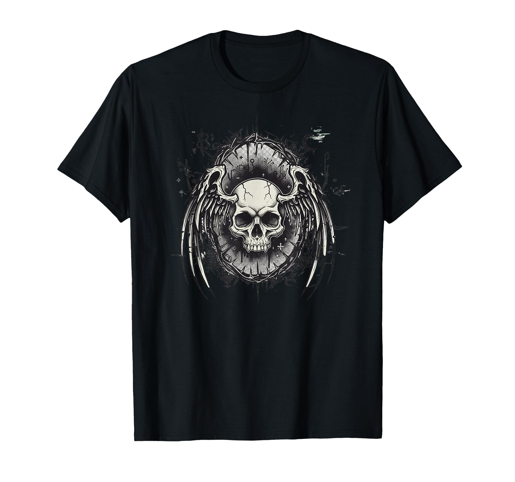 Y2K Grunge Goth Aesthetic Skull Gothic T-Shirt - Trendy Graphic Unisex - T-Shirt, Sweatshirt, Hoodie