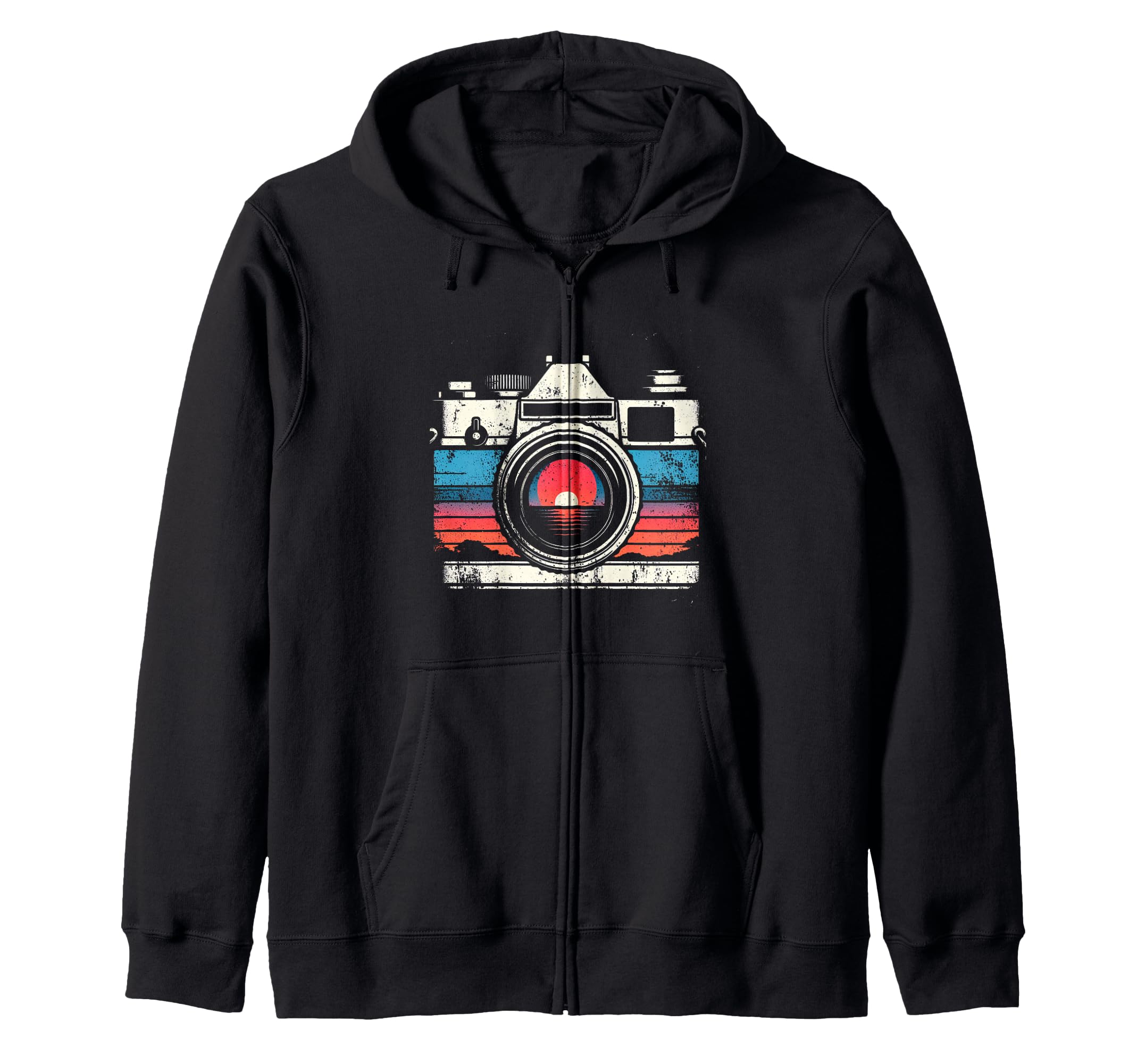 Camera Sunset Hoodie - Casual Everyday Wear for Adults - T-Shirt, Sweatshirt, Hoodie