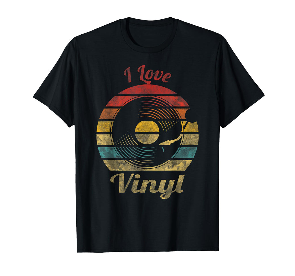 Vinyl Music Record Sunset Sweatshirt - Fun Novelty Design for Adults - T-Shirt, Sweatshirt, Hoodie