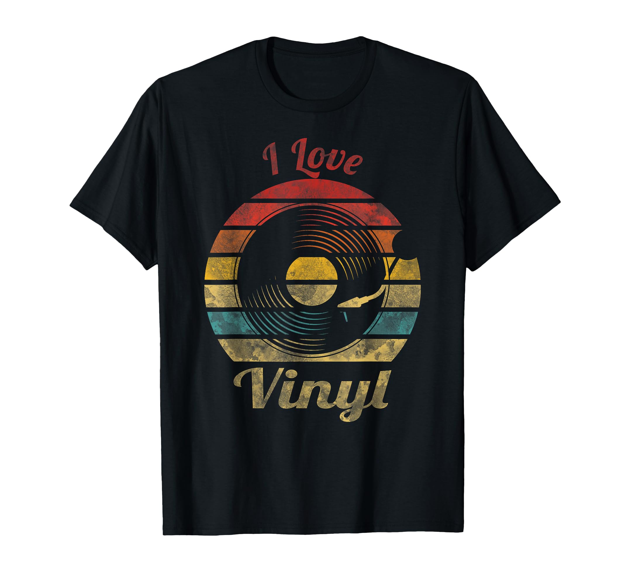 Vinyl Music Record Sunset Sweatshirt - Fun Novelty Design for Adults - T-Shirt, Sweatshirt, Hoodie