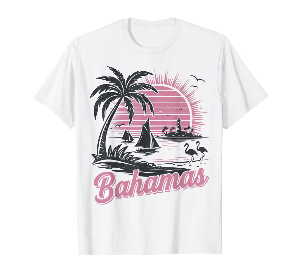 Bahamas Beach Sunset Vacation Island T-Shirt - Custom Art Print Men Women - T-Shirt, Sweatshirt, Hoodie