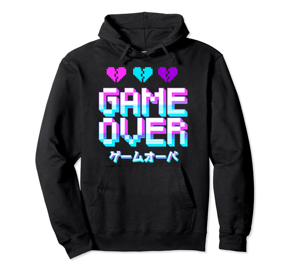 Game Over Yami Kawaii Pastel Goth Gamer Hoodie - Streetwear Style Unisex - T-Shirt, Sweatshirt, Hoodie