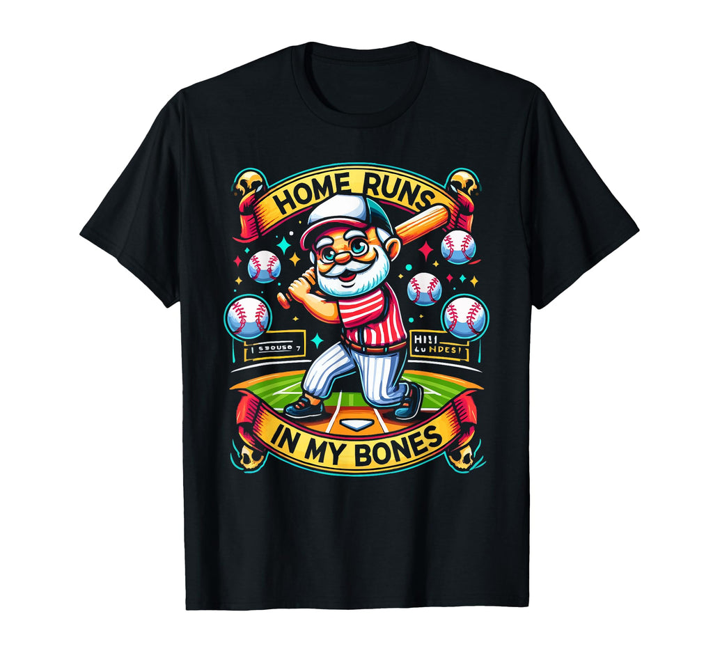 Baseball Grandpa Grandfather Gramps T-Shirt - Custom Art Print Men Women - T-Shirt, Sweatshirt, Hoodie