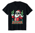 Sleigher Rock Santa Holiday T-Shirt - Trendy Graphic for Adults - T-Shirt, Sweatshirt, Hoodie