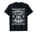 Behind Every Good Catcher Is Mom T-Shirt - Minimalist Print Unisex - T-Shirt, Sweatshirt, Hoodie