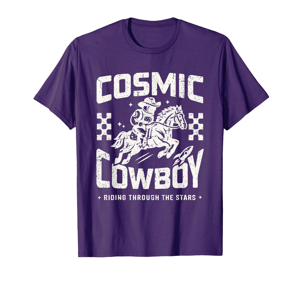 Space Western Aesthetic Sci Fi Cowboy T-Shirt - Custom Art Print Men Women - T-Shirt, Sweatshirt, Hoodie