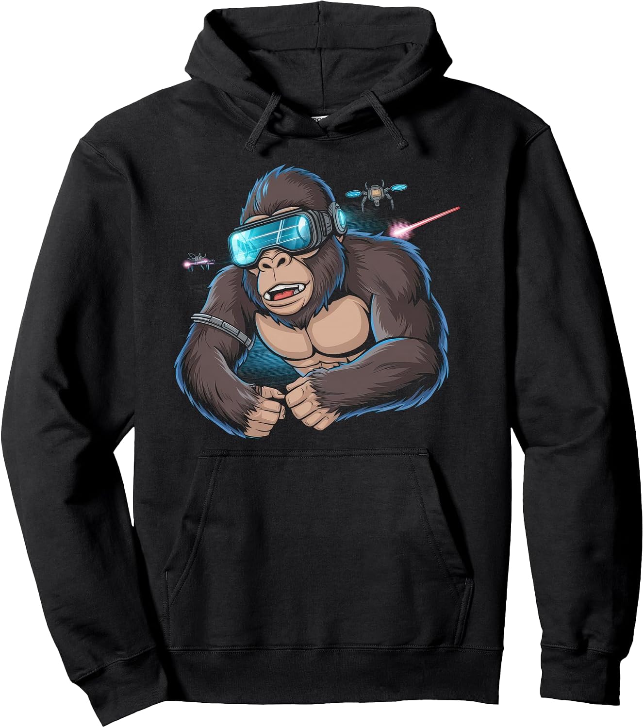 Gorilla VR Playing Boys Adult Gaming Gamer - Adult & Kids T-Shirts, Sweatshirts & Hoodies apparel design preview 1