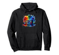 Splash Art Boombox Old School 80S Hoodie - Aesthetic Graphic Men Women - T-Shirt, Sweatshirt, Hoodie