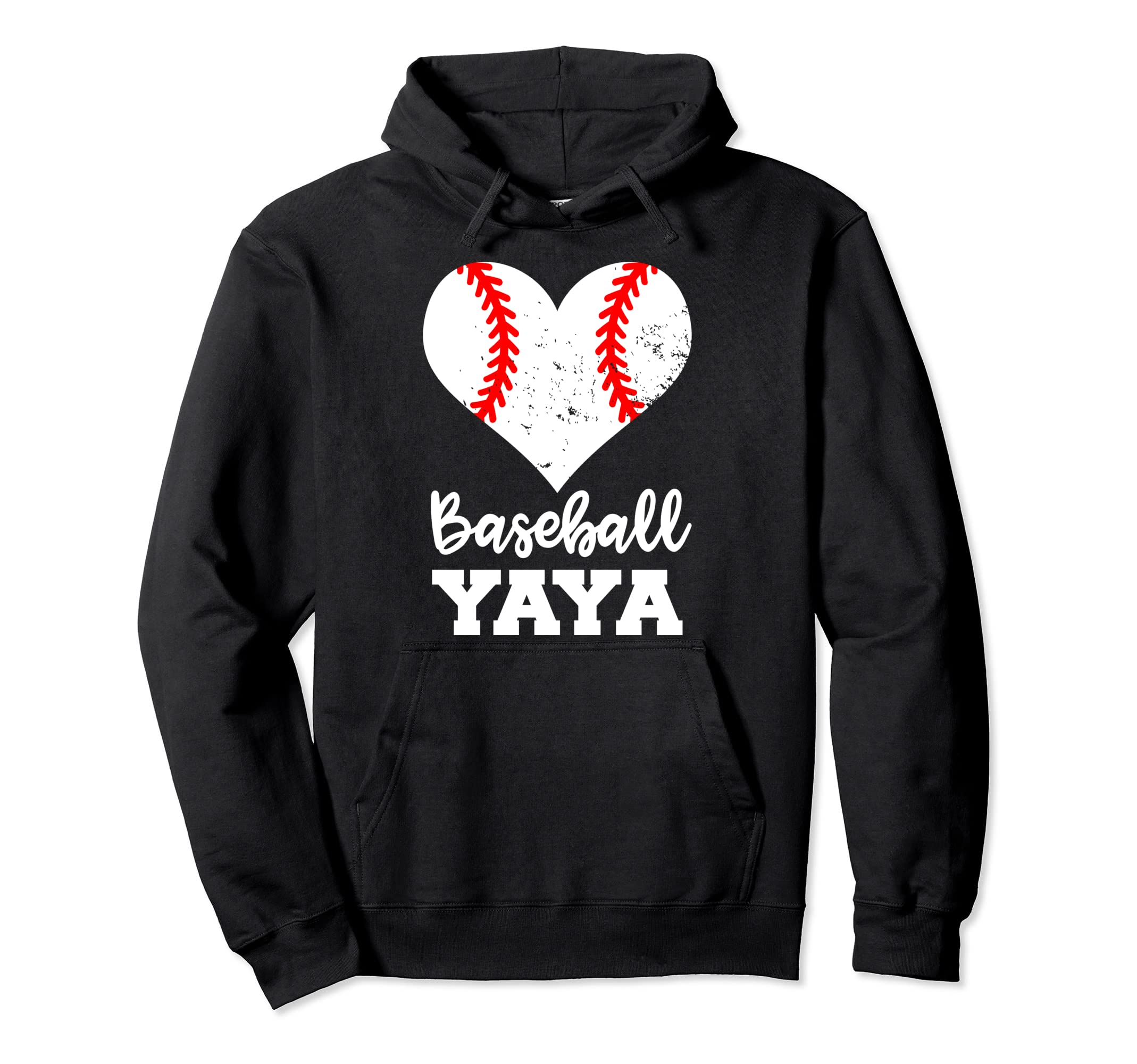Baseball Yaya Funny Baseball Player Hoodie - Novelty Apparel for Adults - T-Shirt, Sweatshirt, Hoodie