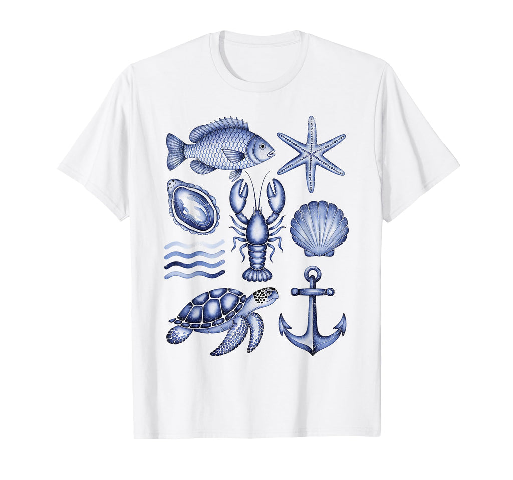 90S Trendy Fisherman Aesthetic Fish Ocean T-Shirt - Trendy Graphic Unisex - T-Shirt, Sweatshirt, Hoodie