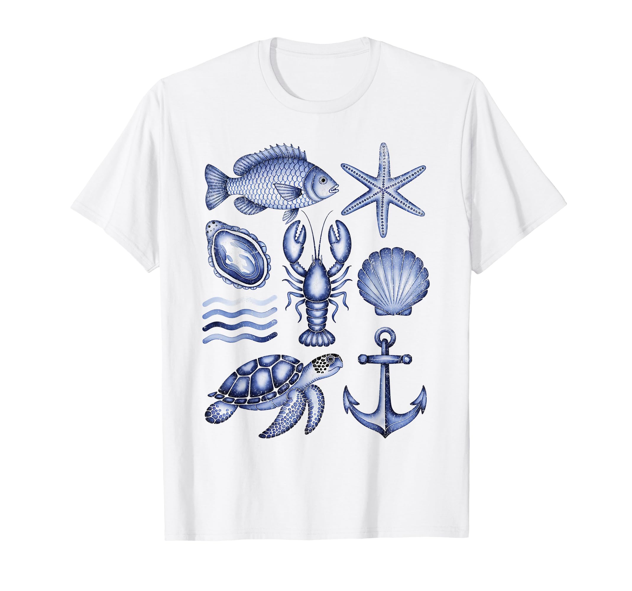 90S Trendy Fisherman Aesthetic Fish Ocean T-Shirt - Trendy Graphic Unisex - T-Shirt, Sweatshirt, Hoodie