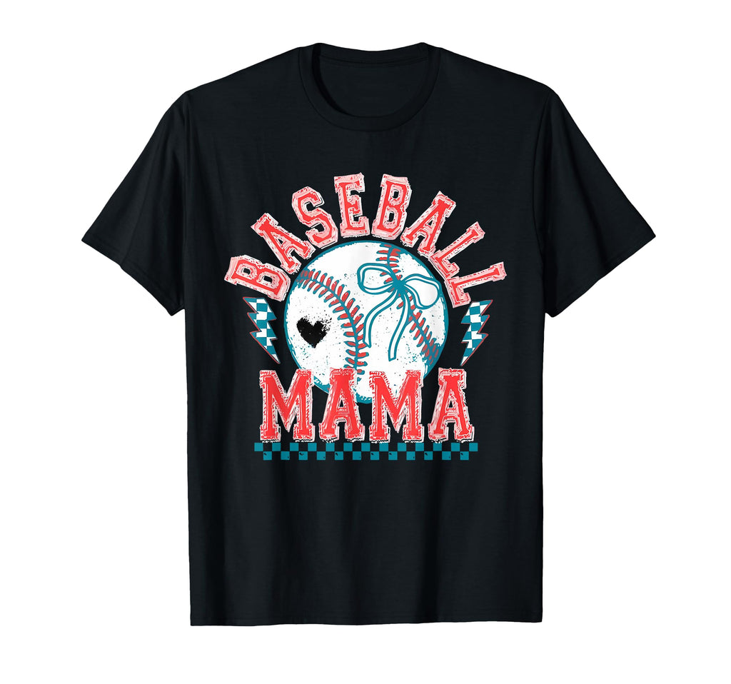 Baseball Mom Coquette Bow Mothers Day T-Shirt - Trendy Graphic Unisex - T-Shirt, Sweatshirt, Hoodie