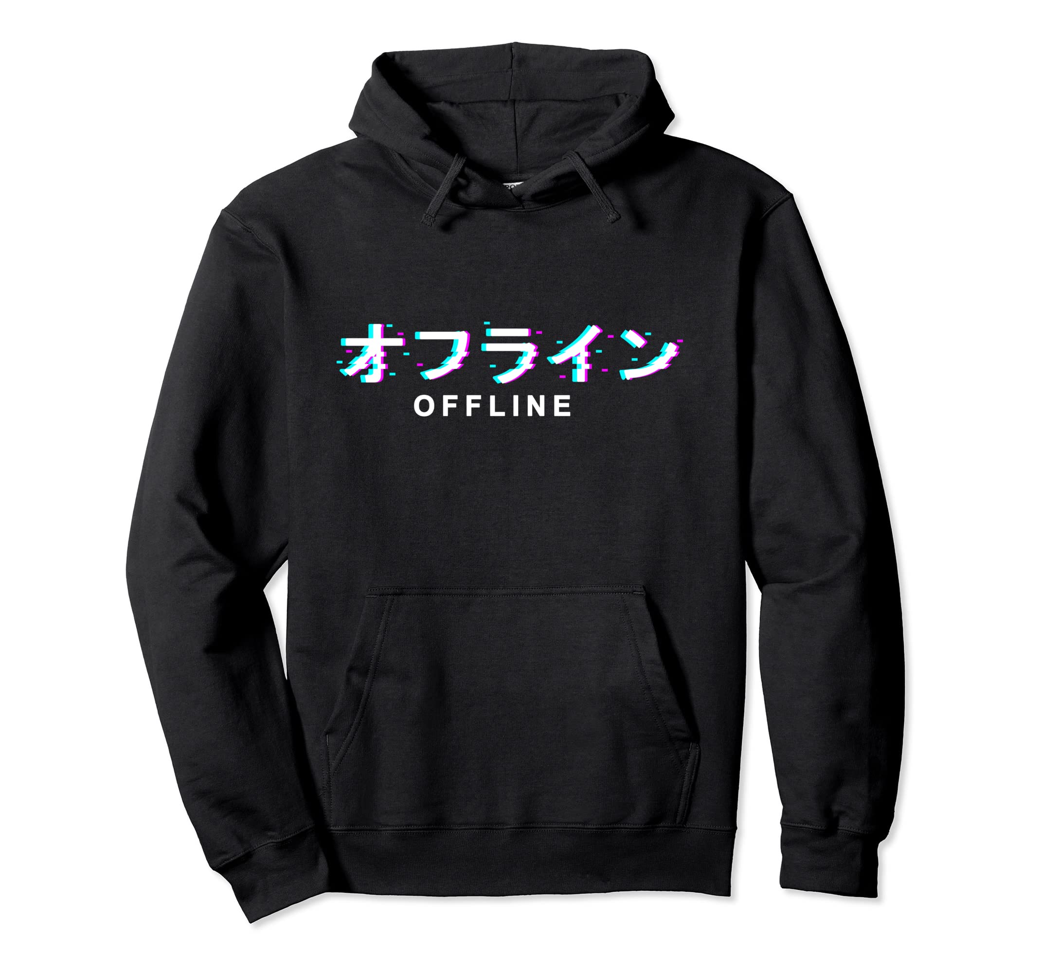 Japanese Offline Vaporwave Synthwave Japan Hoodie - Novelty Apparel Unisex - T-Shirt, Sweatshirt, Hoodie