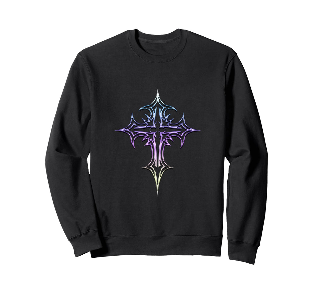 Gothic Cross Y2K Aesthetic Emo Goth Sweatshirt - Streetwear Style Men Women - T-Shirt, Sweatshirt, Hoodie