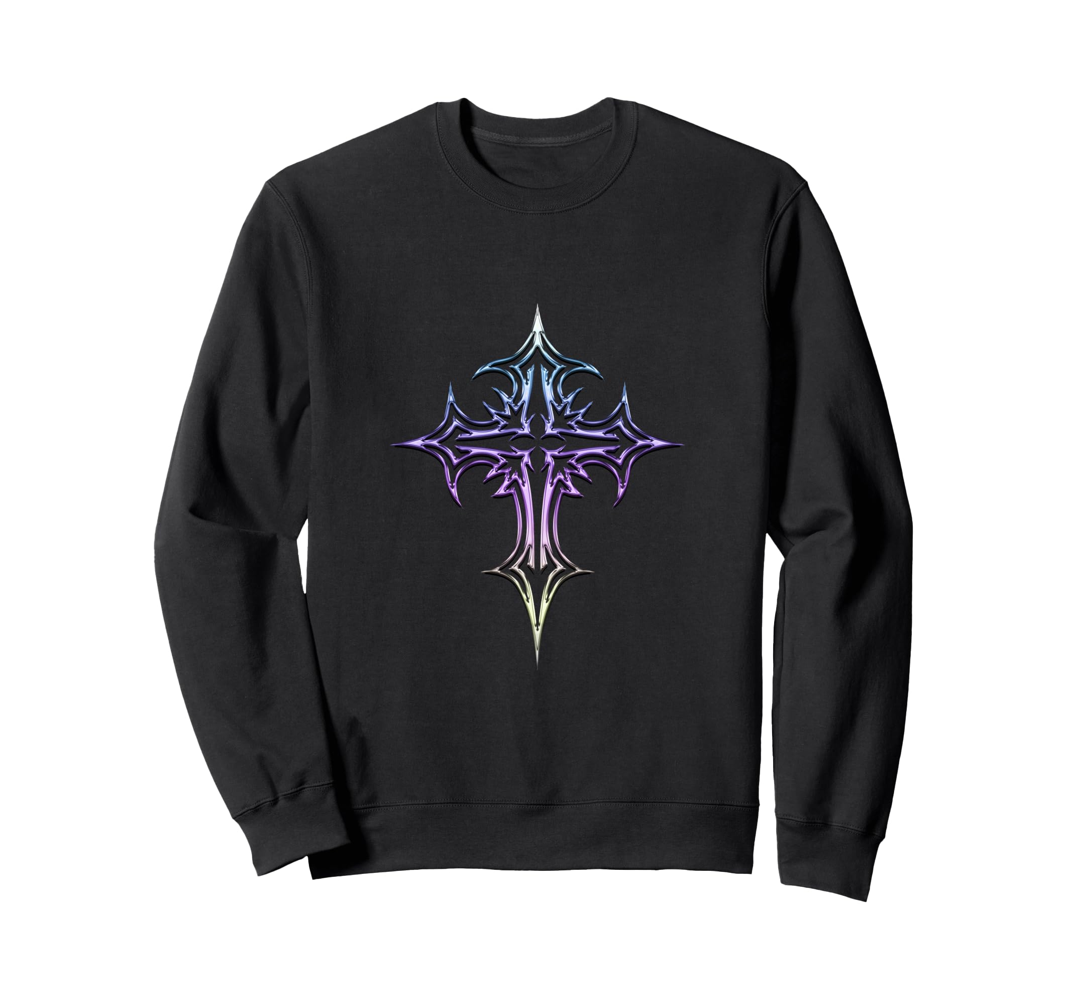 Gothic Cross Y2K Aesthetic Emo Goth Sweatshirt - Streetwear Style Men Women - T-Shirt, Sweatshirt, Hoodie