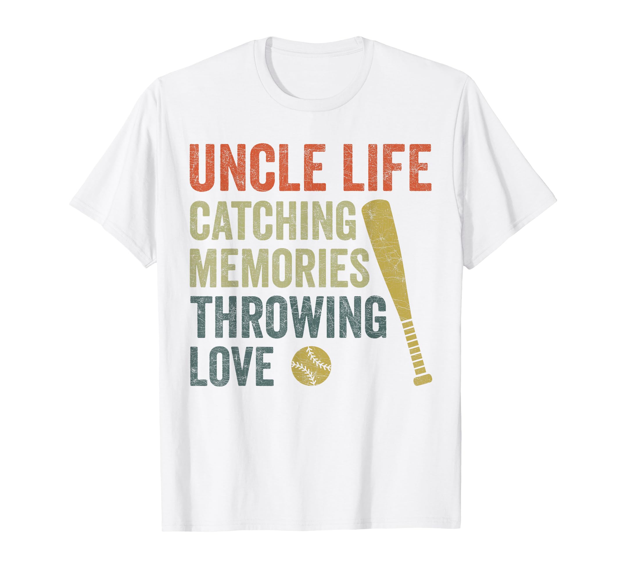 Uncle Baseball Uncle Life Catching T-Shirt - Unique Graphic Men Women - T-Shirt, Sweatshirt, Hoodie