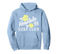Honolulu 99 Surf Club Hibiscus Flower Hoodie - Trendy Graphic for Adults - T-Shirt, Sweatshirt, Hoodie