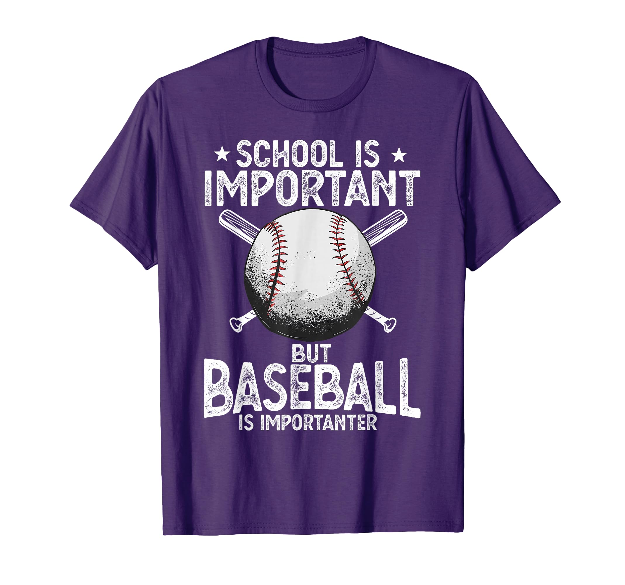 School Is Important But Baseball Is T-Shirt - Fun Novelty Design Men Women - T-Shirt, Sweatshirt, Hoodie