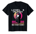 Level 4 Unlocked Gamer 4Th Birthday T-Shirt - Trendy Graphic for Adults - T-Shirt, Sweatshirt, Hoodie