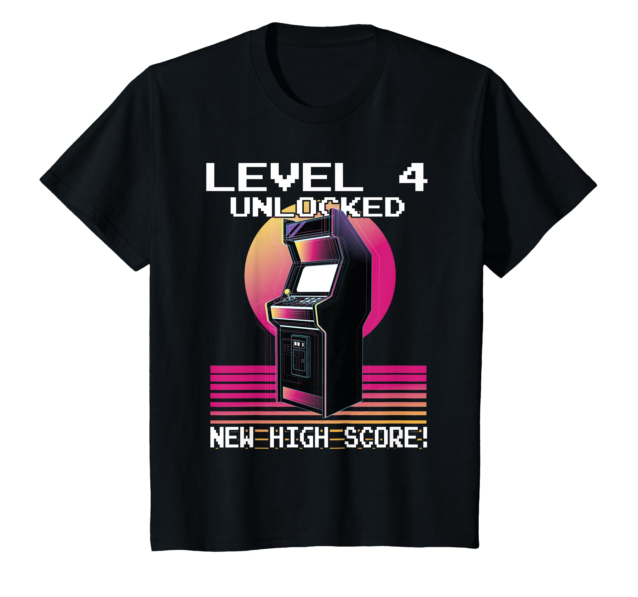 Level 4 Unlocked Gamer 4Th Birthday T-Shirt - Trendy Graphic for Adults - T-Shirt, Sweatshirt, Hoodie