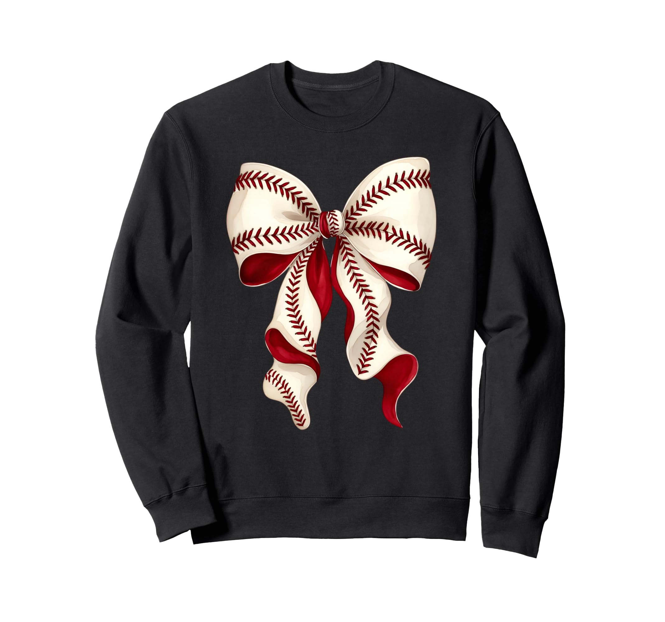 Baseball Mom Coquette Bow Sports Sweatshirt - Novelty Apparel Men Women - T-Shirt, Sweatshirt, Hoodie