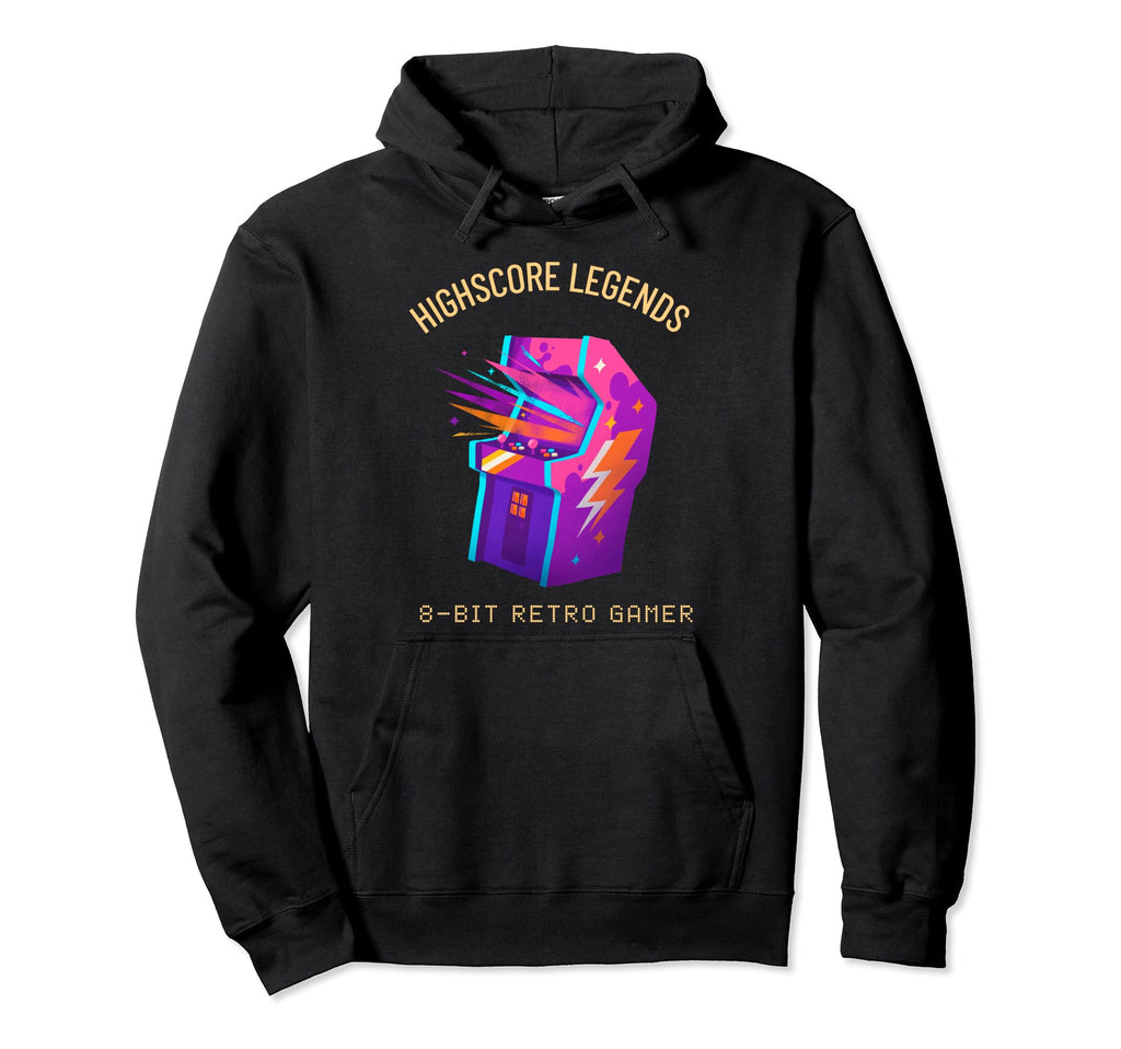 Highscore Legends Arcade Machine Hoodie - Streetwear Style Men Women - T-Shirt, Sweatshirt, Hoodie