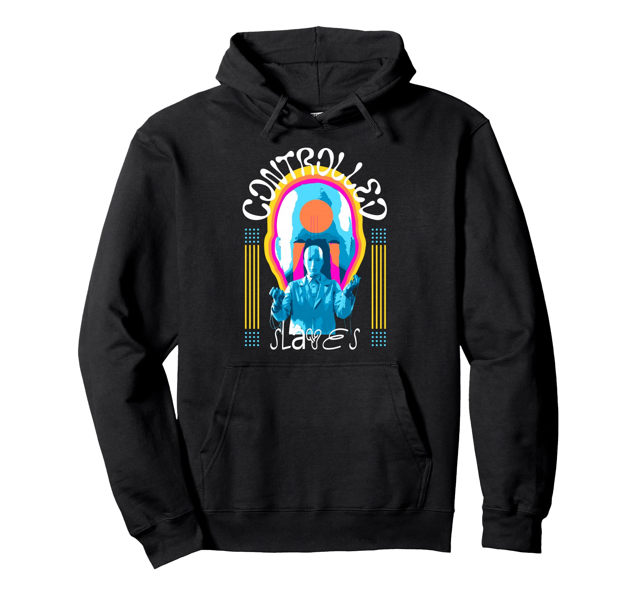 Y2K Controlled Bold Urban Graffiti Hoodie - Novelty Apparel Unisex - T-Shirt, Sweatshirt, Hoodie