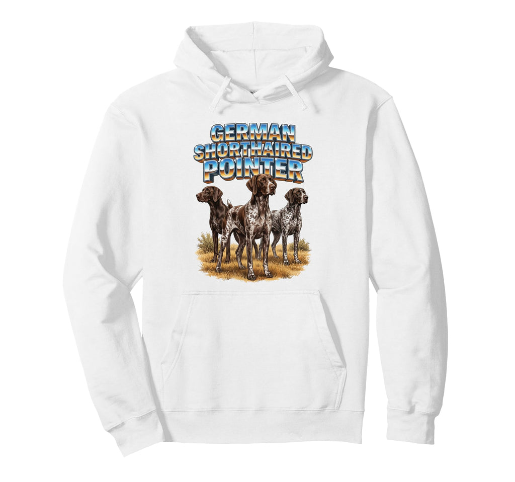 German Shorthaired Pointer Dog Lover 80S Hoodie - Graphic Print Men Women - T-Shirt, Sweatshirt, Hoodie