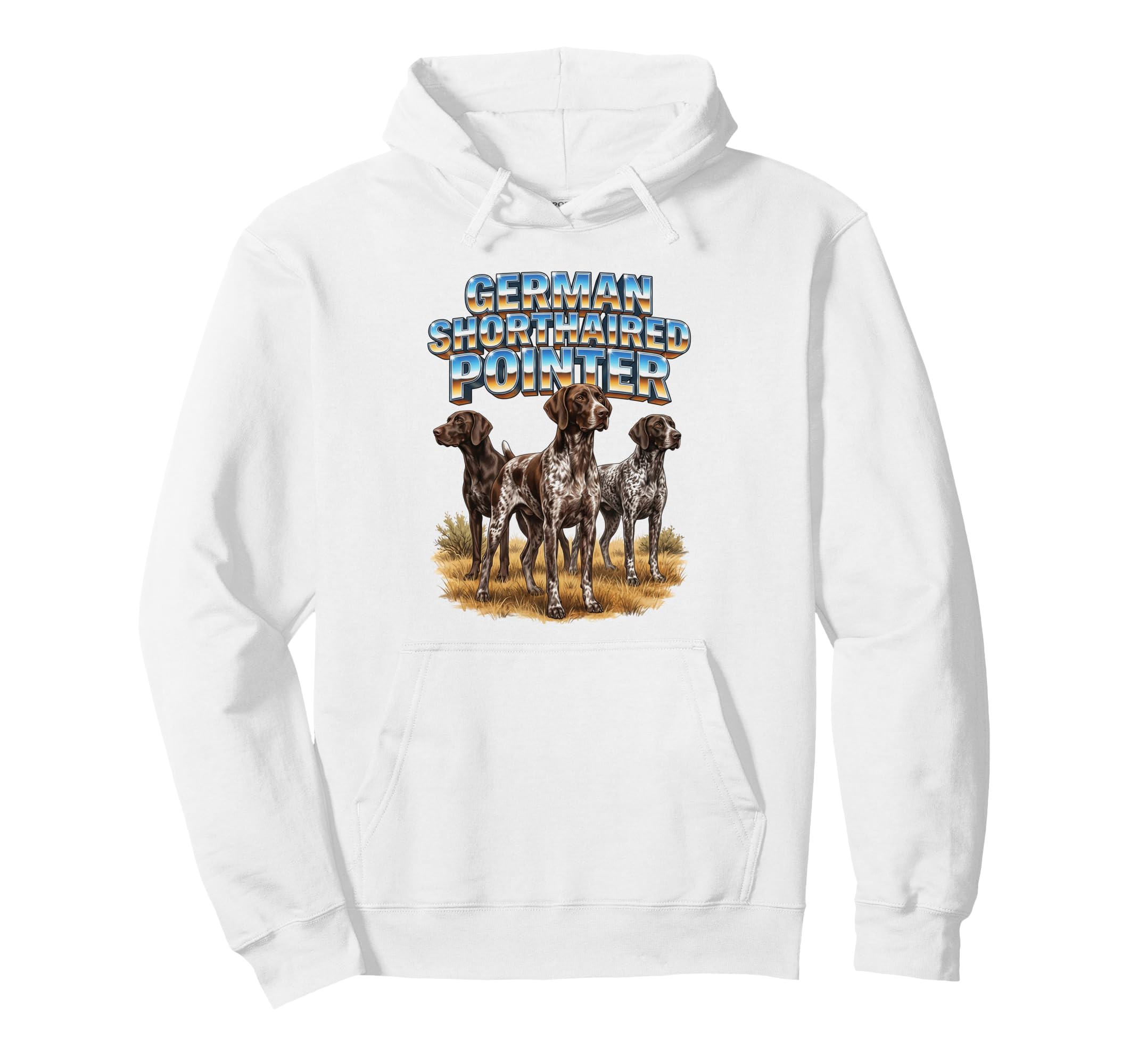 German Shorthaired Pointer Dog Lover 80S Hoodie - Graphic Print Men Women - T-Shirt, Sweatshirt, Hoodie