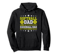 Softball Dad Like Baseball Dad Bigger Hoodie - Custom Art Print Unisex - T-Shirt, Sweatshirt, Hoodie