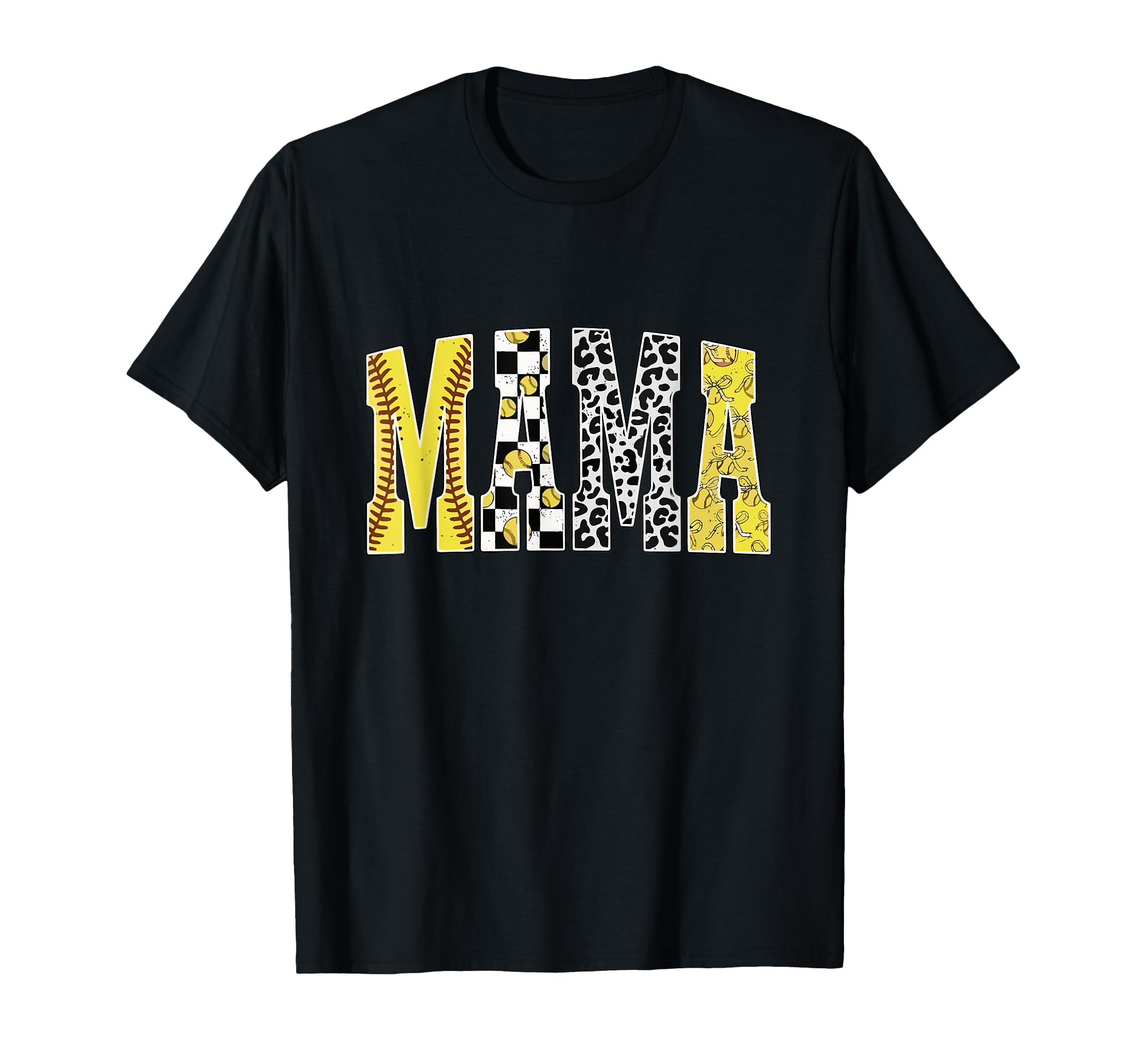 Leopard Softball Mama Game Day T-Shirt - Streetwear Style Men Women - T-Shirt, Sweatshirt, Hoodie