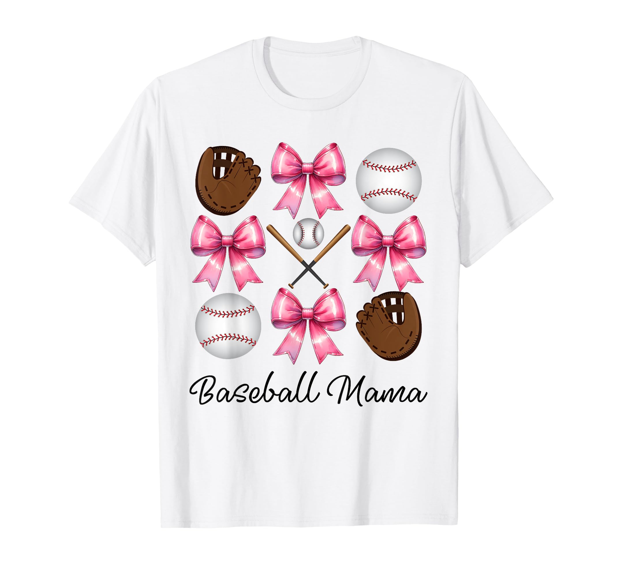 Baseball Mama Baseball Mom Mothers T-Shirt - Custom Art Print Men Women - T-Shirt, Sweatshirt, Hoodie