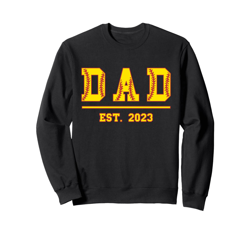 Dad Est 2023 Funny Sports Year Sweatshirt - Casual Everyday Wear Men Women - T-Shirt, Sweatshirt, Hoodie