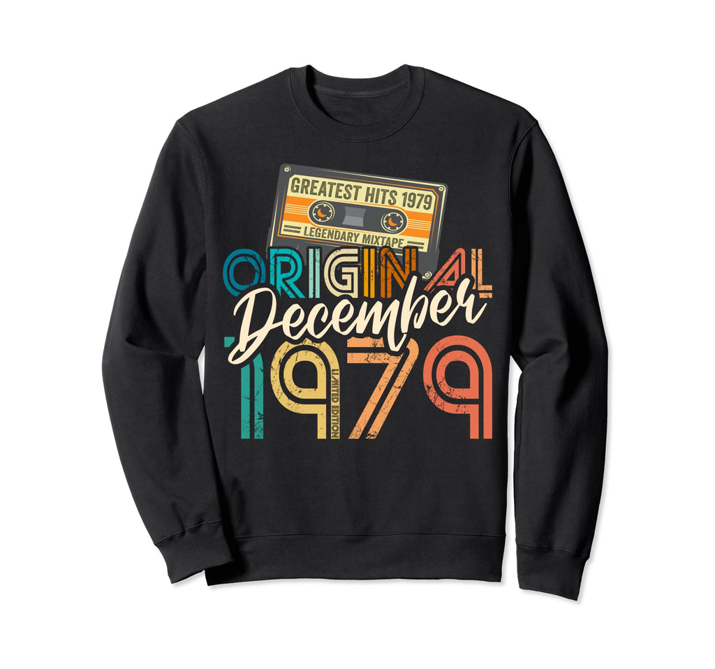 Cassette Mixtape December 1979 Sweatshirt - Novelty Apparel for Adults - T-Shirt, Sweatshirt, Hoodie