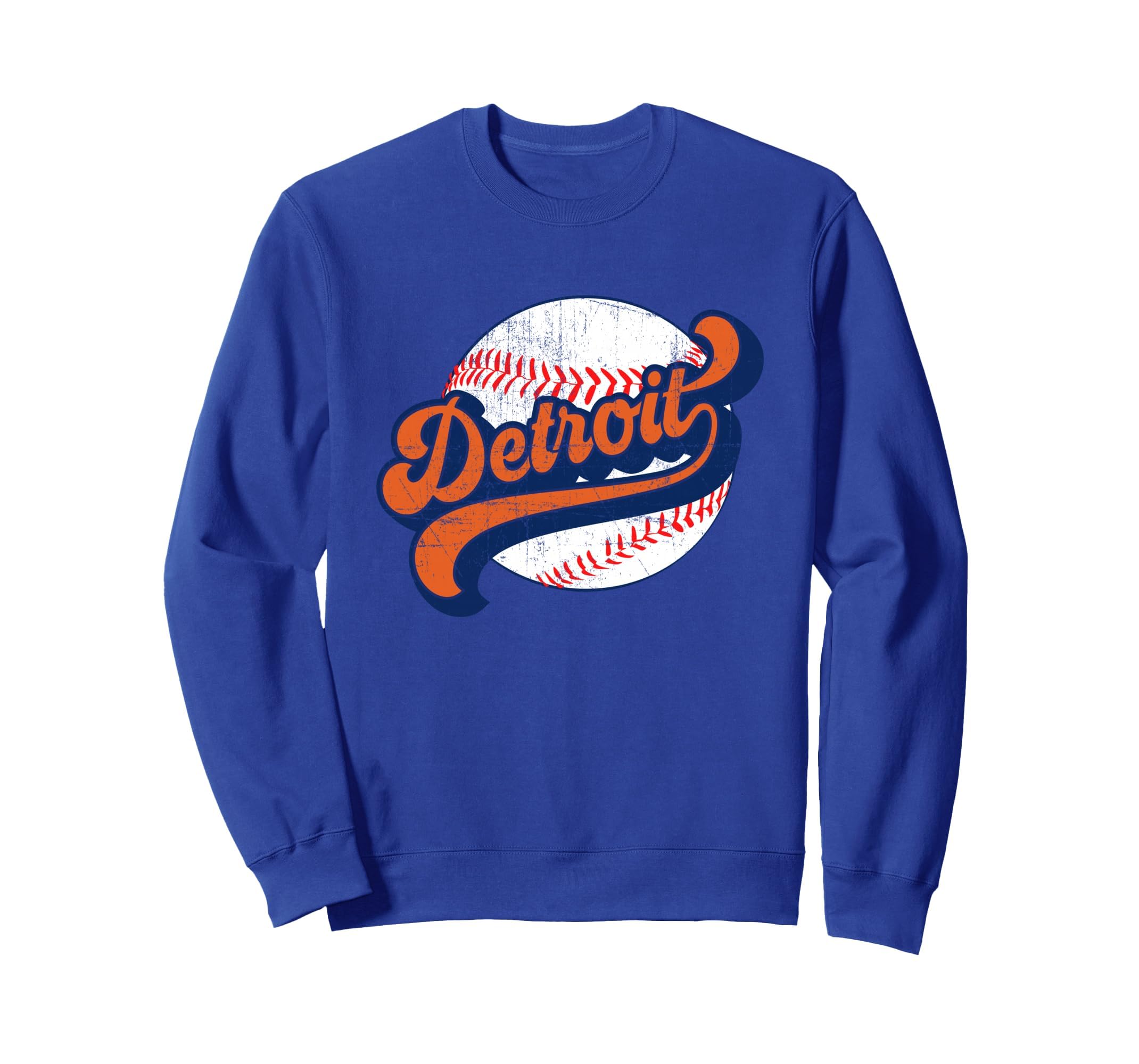 Detroit Baseball Sweatshirt - Graphic Print Men Women - T-Shirt, Sweatshirt, Hoodie