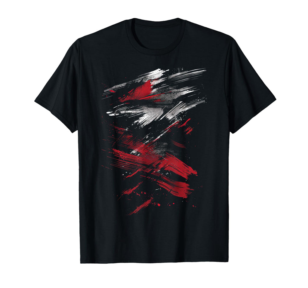 Red And Black Dynamic Splatter T-Shirt - Streetwear Style for Adults - T-Shirt, Sweatshirt, Hoodie
