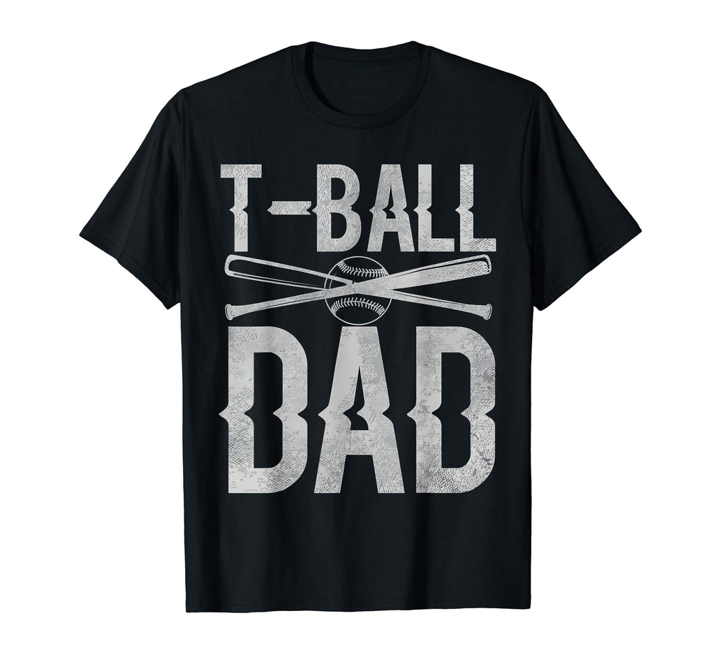 T Ball Dad Teeball Fathers Day T-Shirt - Custom Art Print Men Women - T-Shirt, Sweatshirt, Hoodie