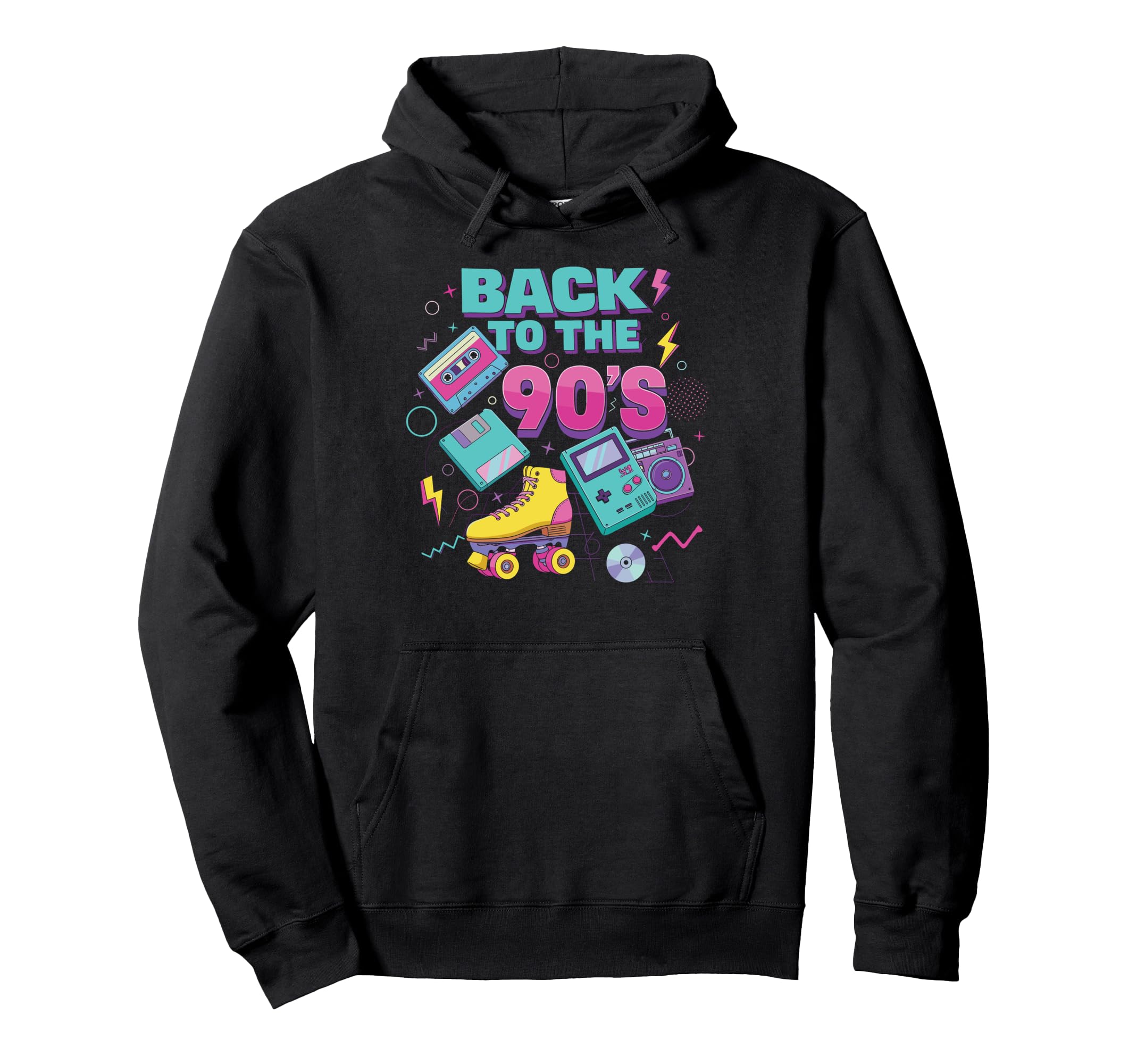 Back To 90S Roller Skates Cassette Hoodie - Streetwear Style Men Women - T-Shirt, Sweatshirt, Hoodie