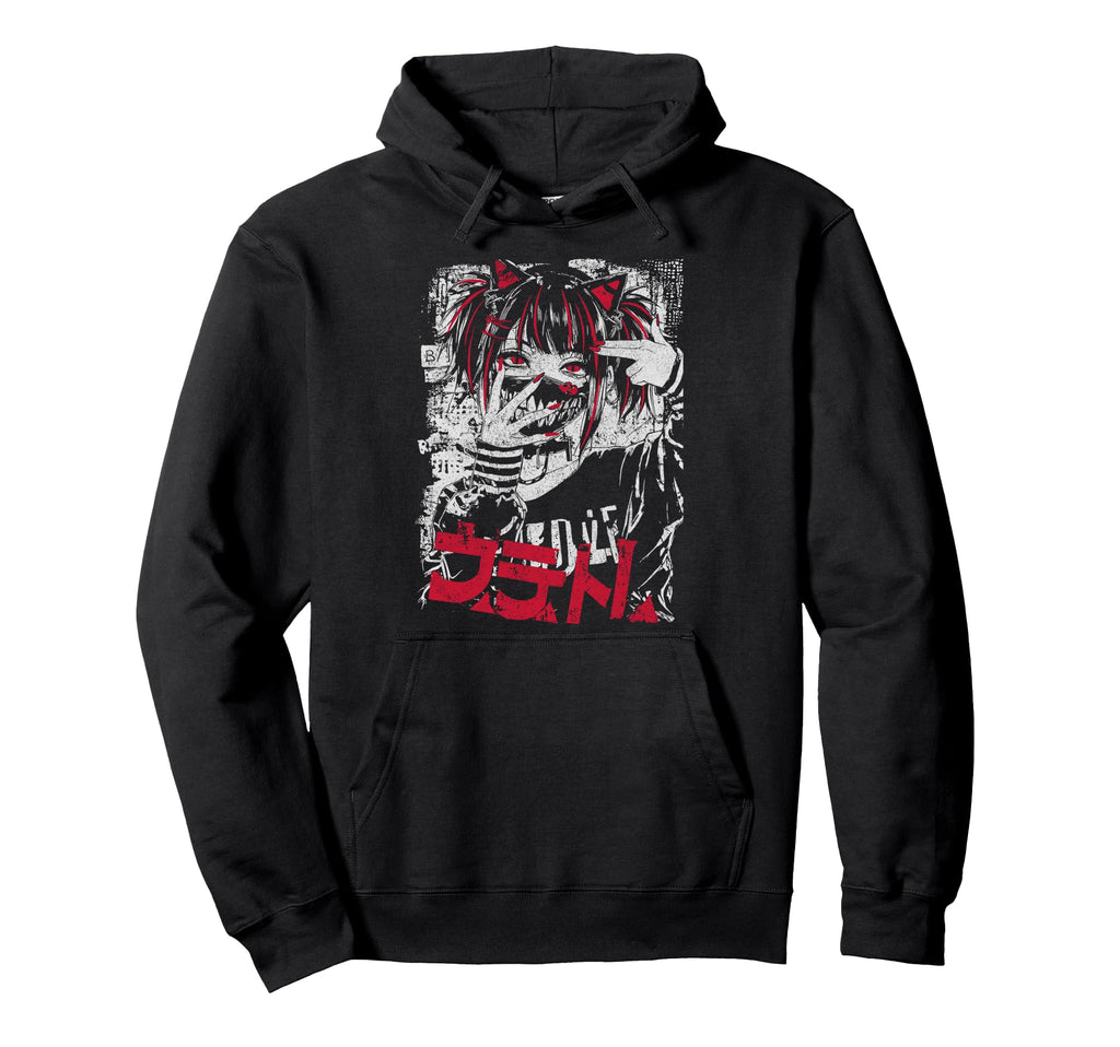 Japanese Streetwear Anime Gothic Hoodie - Casual Everyday Wear Unisex - T-Shirt, Sweatshirt, Hoodie
