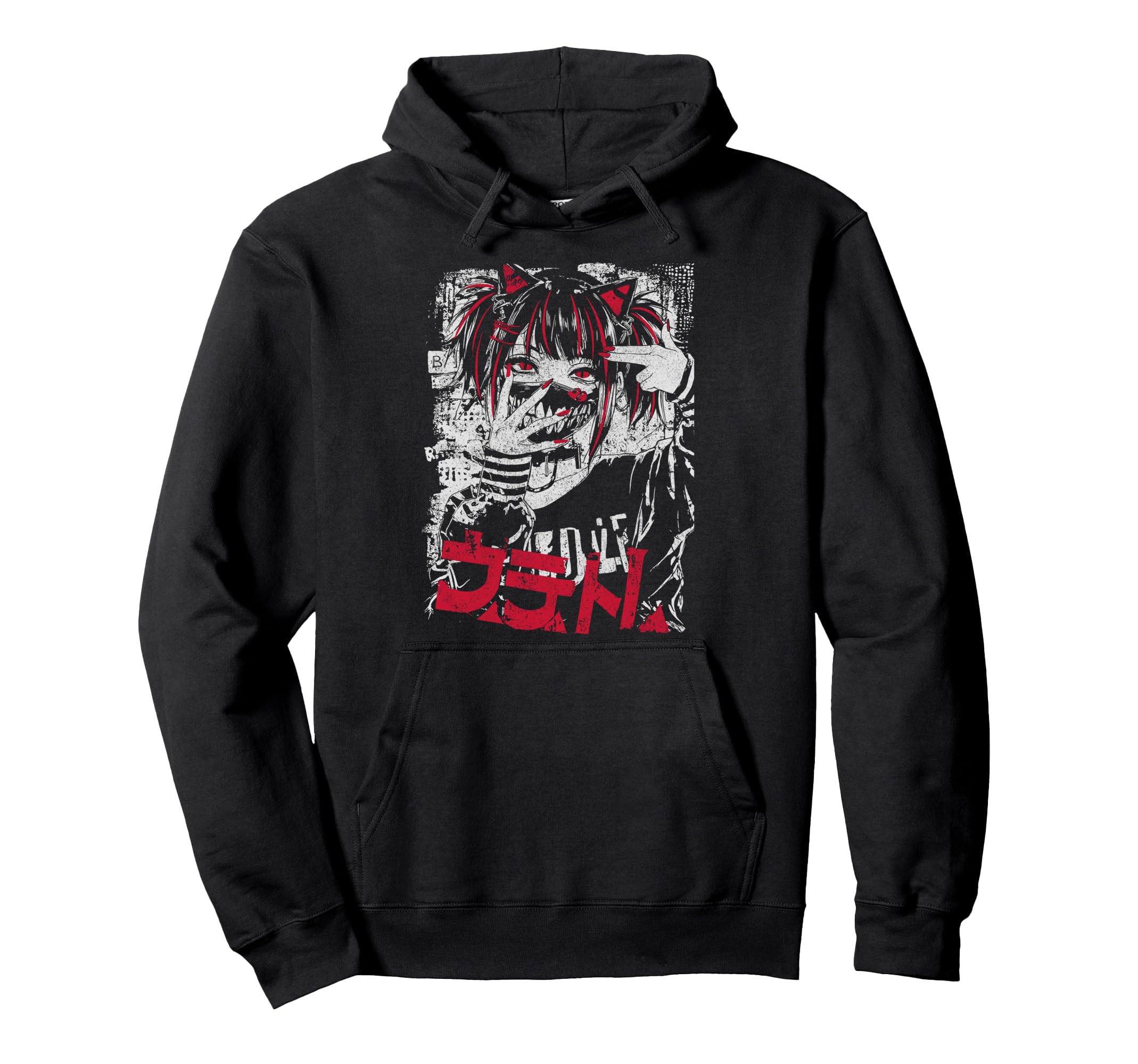Japanese Streetwear Anime Gothic Hoodie - Casual Everyday Wear Unisex - T-Shirt, Sweatshirt, Hoodie